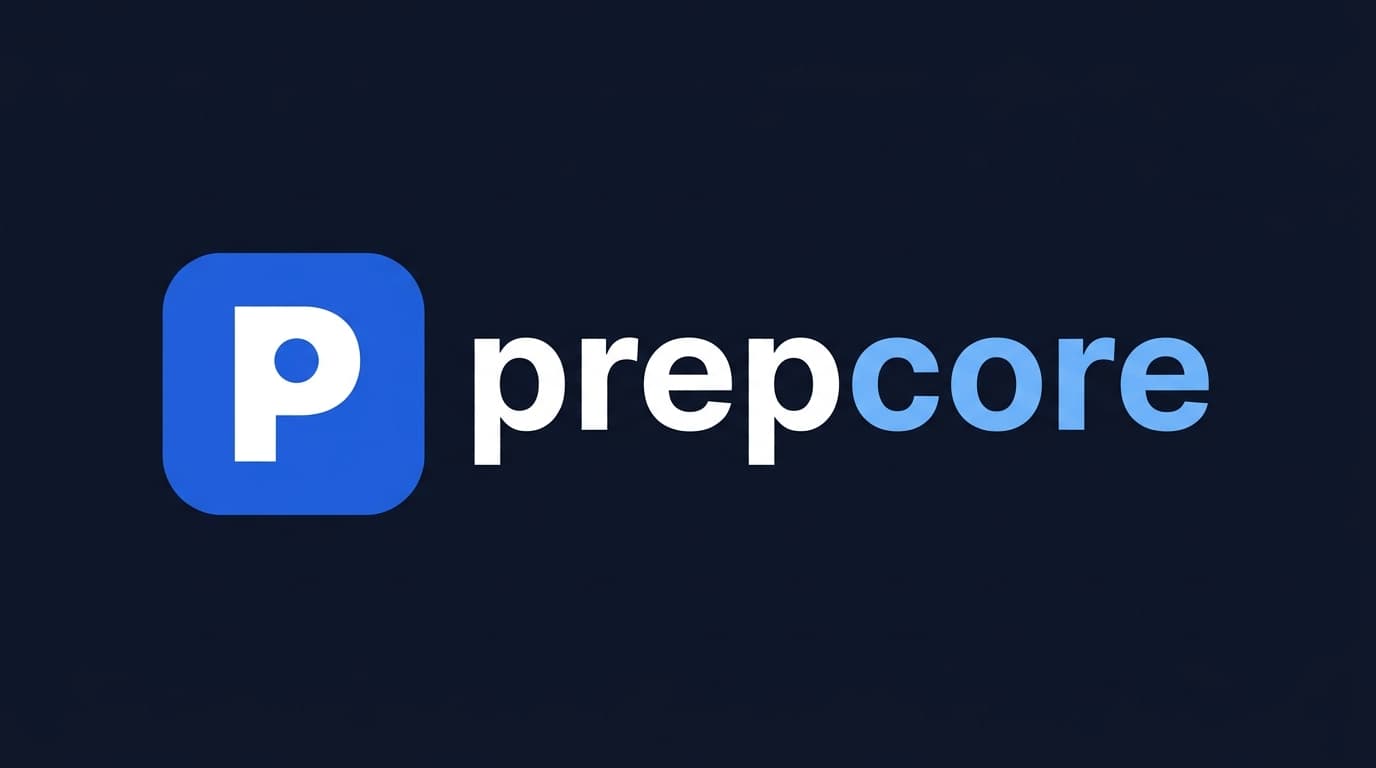 Prepcore app branding showcase